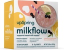 UpSpring Milkflow Immune Support Θηλασμός συμπλήρωμα ποτό Mix Fenugreek-free, Moringa Elderberry Lemonade Flavor, συμπλήρωμα γαλακτοπαραγωγής για την υποστήριξη της προσφοράς γάλακτος μαστού, 16 μείγματα