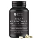 Yetişkin ve Seniors için tüm Gıda Günlük Temel Multivitaminleri - günde 2X - A, C, D, E, B12 ve Mineraller - Doğal ve Holistik Destek (60 Capsules)
