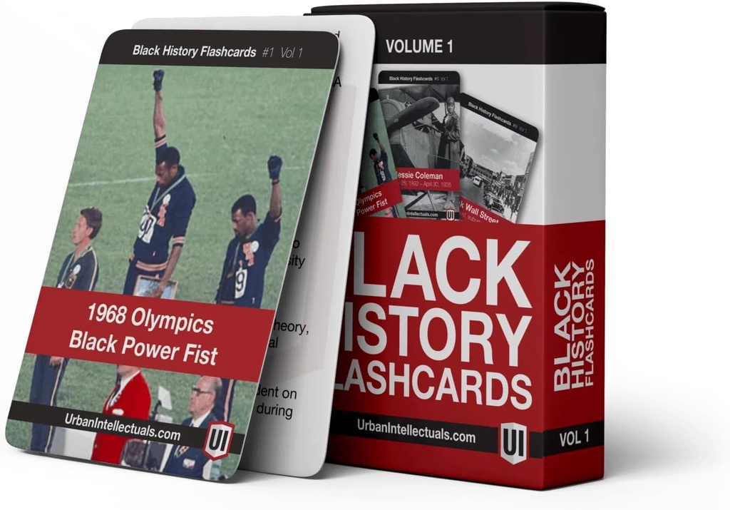 Urban Fikris Black History Flashcards - Cilt 1 Ünlü Siyah Kültür Tatili Yetişkinler Sınıfları Eğitim Aktivitesi