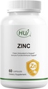 HUJ Zinc, 60 Capsules, Potent Antioxidant for Immune Support