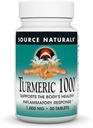 Source Naturals Turmeric 1000, Υποστηρίζει την Υγιή Φλεγμονώδη Ανταπόκριση του Σώματος *, 1000mg - 30 δισκία