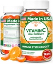 Lunakai ABD, Yetişkinler ve Çocuklar için Yüksek Potency C Gummies Yaptı - 300 mg Immune Support - Non-GMO, Vegan, Orange Flavor, 60ct