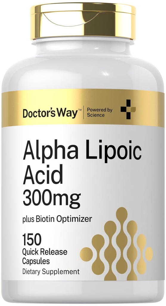 Doktor'un Yol Alfa Lipoic Acid 300 mg | 150 Capsules | Biotin Optimizer | ALA Supplement | Non-GMO, Gluten Free