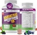 ProCare Health Bariatric μασώμενη πολυβιταμίνη με σίδηρο 18mg (90 δισκία) - Fruit Punch Flavor - για Gastric Bypass & Sleeve Gastrecty Aσθενείς * (3 Μήνες Προσφορά)