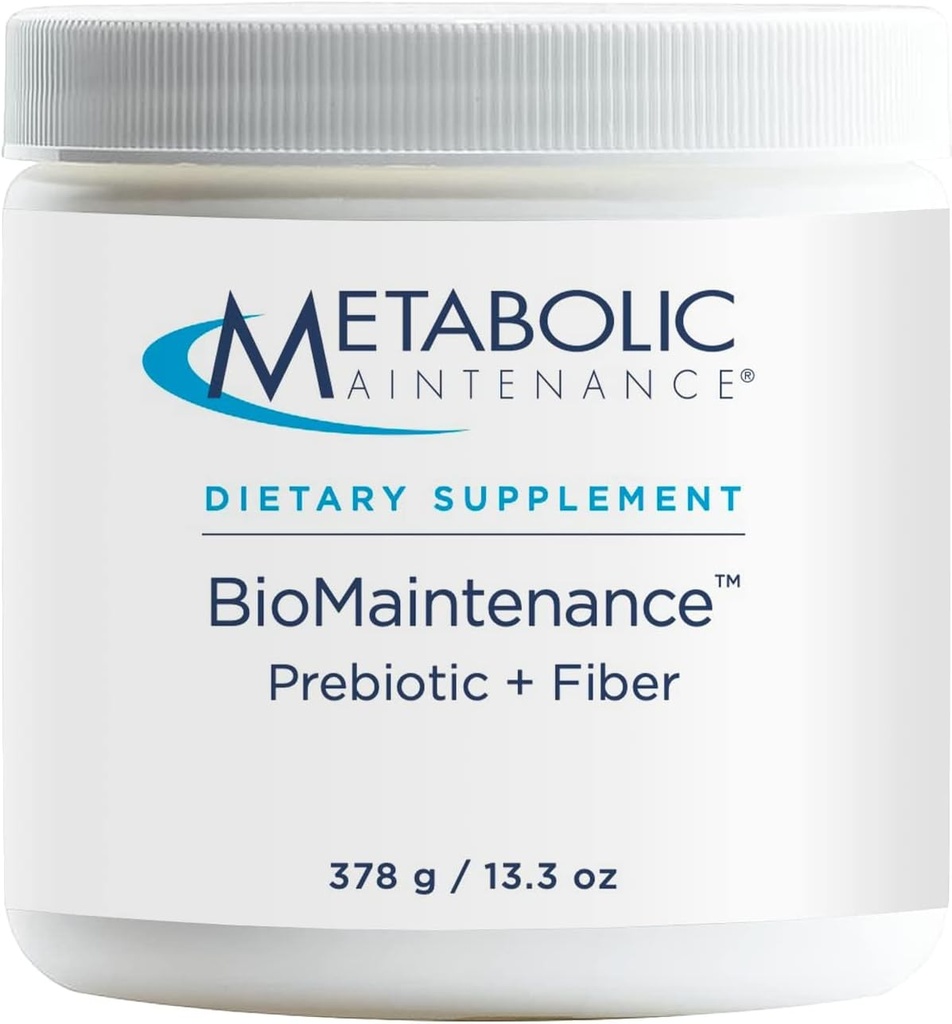 Metabolic Bakım BiyoMaintenance Prebiyotik + Fiber Toz - Gut Health & Immune Function - Pure, Easy Add-in with No Sweeteners or Fillers (378g / 60 Hizmet)