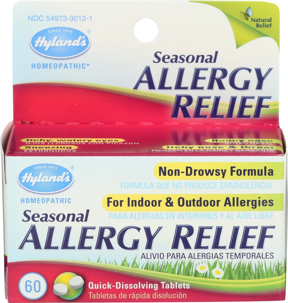 Hyland’s Homeopathic Seasonal Allergy Relief 60 Tablets