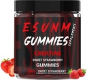 Γλυκό πλάσμα Φράουλα Gummies, Monohydrate ανά υπηρεσία, χωρίς ζάχαρη ή τεχνητά χρώματα, χαμηλής θερμοκρασίας, Vegan & Hanal, Blue Raspberry Flavor(150 Count)