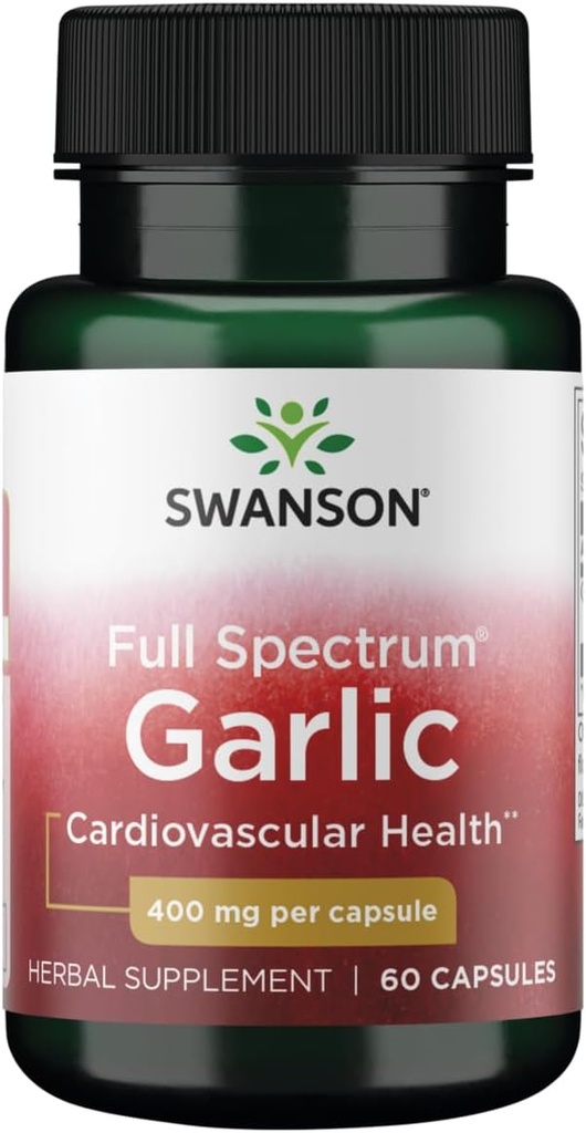 Swanson Full Spectrum Σκόρδο (Αγάπες) 400 Milligrams 60 Κάψουλες