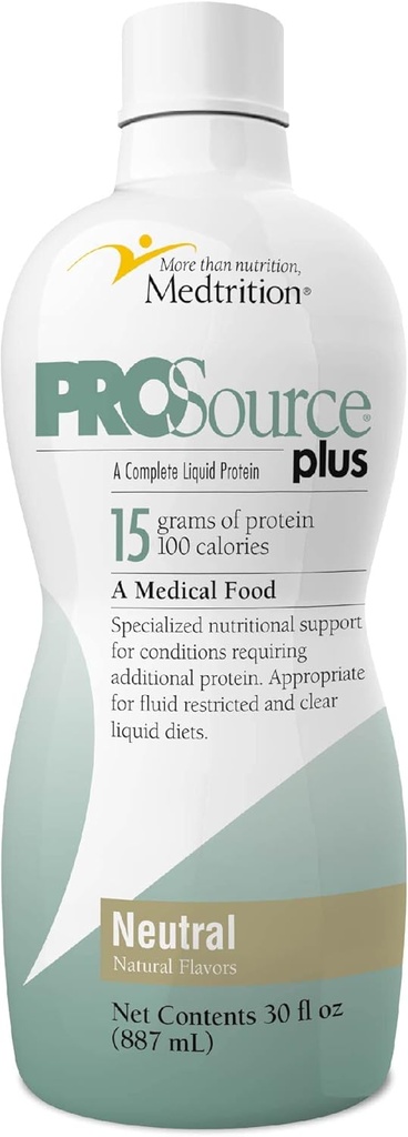 Sıvı Collagen peptidler Tip I, III 15 Grams Protein per oz. | Plus Neutral Şişes 4 Pack Medtrition|