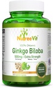 NutreeVit GU Biloba Herbal Supplement Capsules (240 Kont)