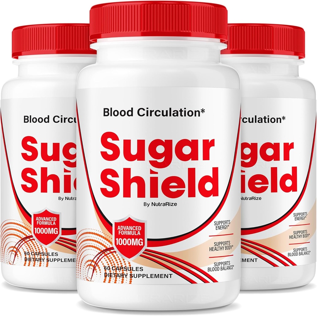 NutraRize ( 3 Sugar Shield Blood Support Pills, maksimum Güçlü Formula Capsules, Natural Blood Mix Complex, Yorumlar (180 Capsules)