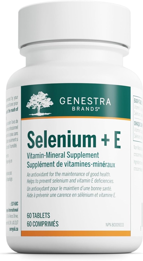 Genestra Brands Selenium + E | antioksidan Destek sağlayın | 60 Tablet