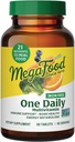 MegaFood One Daily Iron Free Multivitamin - Kadınlar ve Erkekler için Multivitamin - Gerçek Gıda ile - Immune Support Supplement - Bone Health - Energy Metabolism - Vegetarian; Non-GMO; No Iron - 60 Tabletler