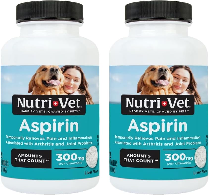 Nutri-Vet aspirin Büyük Köpekler Için Çekilebilir, 75 Kont, 2 Paket