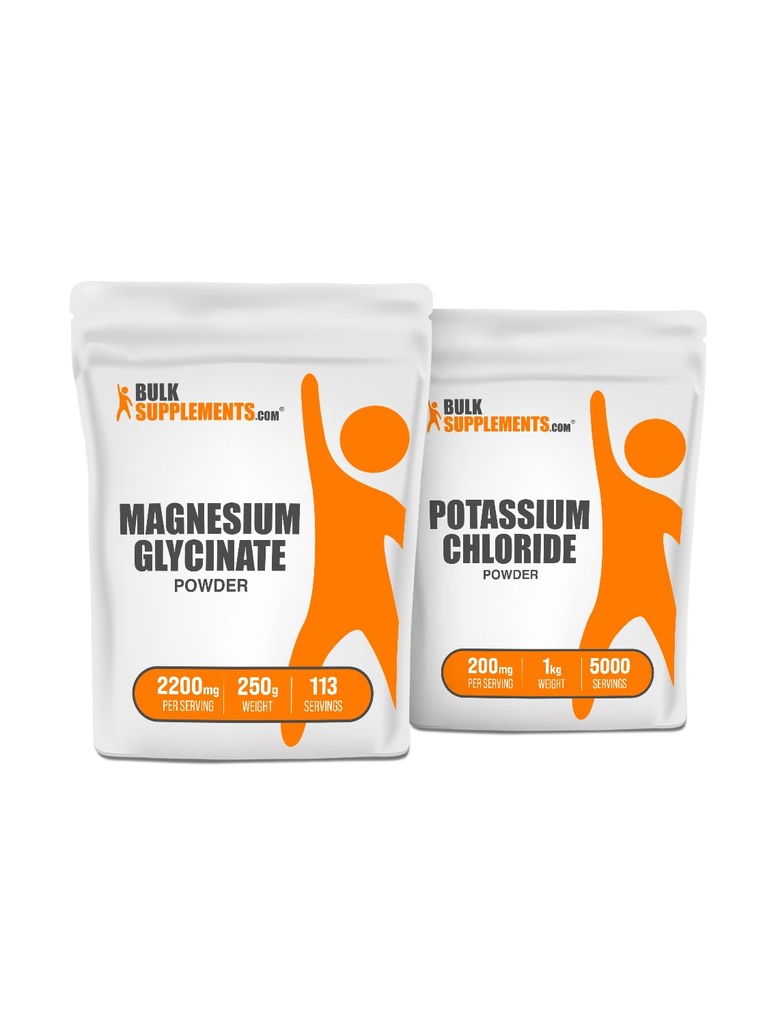 Magnesium Glycinate 250g + Potassium Chloride 1kg Bundle