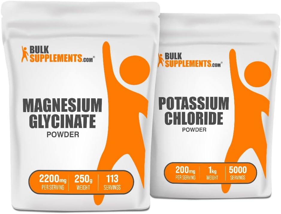 Magnesium Glycinate 250g + Potassium Chloride 1kg Bundle