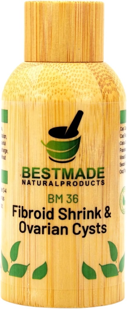 Ibroid Shrink & Ovarian Cysts BM36 - Βοηθά Shrink Ibroids και Ovarian Cysts, Ισορροπία επίπεδα οιστρογόνων και την πρόληψη της ανάπτυξης, υποστήριξη για εμμηνορρυσιακό πόνο και επώδυνη παρέμβαση, 30 mL σταγόνες 