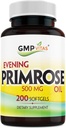 Primat Yağı 500 mg SoftgelsCold Pressed Softgels ile 45 mg GLA Smooth-Sağlıklı Deri-Depres Hormonal Balance