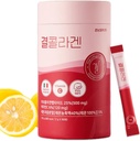 LEMONA Επίσημη Kyul Collagen, κορεατικά Vital Marine Collagen Peptides Peptides Powder 500 mg για γυναίκες με βιταμίνη C για την ανάπτυξη μαλλιών, νύχια, δέρμα, οστά και κοινή υγεία χαμηλή μοριακή (60Stick * 2g, λεμόνι γεύση)