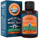 Wake Up Call Beard Jelly - Caffeine Beard Growth Oil with Virgin Green Coffee Oil & Peppermint, Natural Tiener ve Moisturizer (3.1oz, Original Spice Spice)