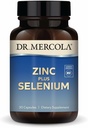 Dr. Mercola Zinc Plus Selenium - Mineral Blend Supplement - για ανοσοποιητική, εγκεφαλική και αναπνευστική υποστήριξη - Περιέχει γλυκινικό ψευδάργυρο Χηλικό & χαλκό - GMO-free & Gluten-free - 30 κάψουλες (30 σερβίτσια)