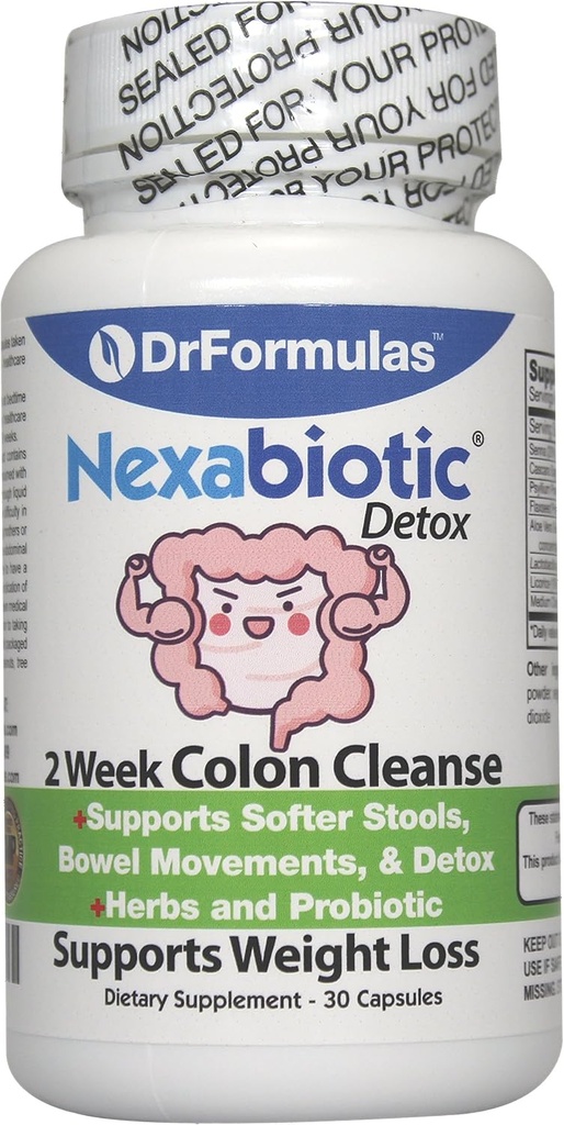 DrFormulas Kadınlar Kilo Kaybı için Probiyotikler | Erkekler & Kadınlar Kolon Temizse Detox | Nexabiyotik 2 Hafta Hızlı ve Hızlı Piller, Diyet Supplements (Not Tea)