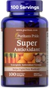 Puritan's Pride Premium Super Synergistic Antioxidant Formula, Συμπλήρωμα διατροφής για να βοηθήσει στην καταπολέμηση της πρόωρης γήρανσης*, Βιταμίνες A, C, E, και Selenium Mineral, 3 μήνες προσφοράς, 100 Softgels ταχείας απελευθέρωσης