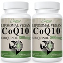 Liposomal CoQ10 800 mg Ubiquinol Softgel, Max Abxia Ubiquinol Coenzyme Q10, Ubiquinol CoQ10 Supplement for Antioksi, Heart Function & Energy Production, Pure CoQ10 800mg, 120 Vegan Softgels