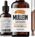 SIRUNES Mullein Leaf Verbascum Thapsus Diyetary Supplement - Proting Lung, Respiratory (Mullein 4Fl Oz)