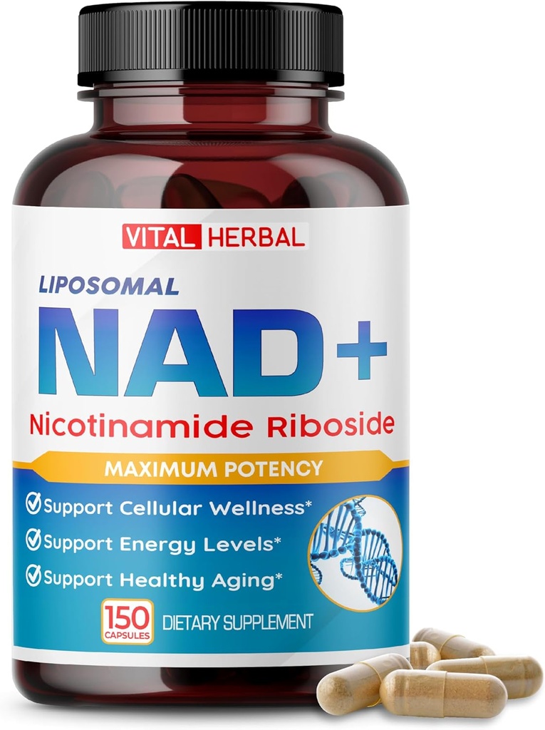 Liposomal Nicotinamid Riboside Kompleksi – NR with Resveratrol, Quercetin & More - 150 Capsules - Made in USA