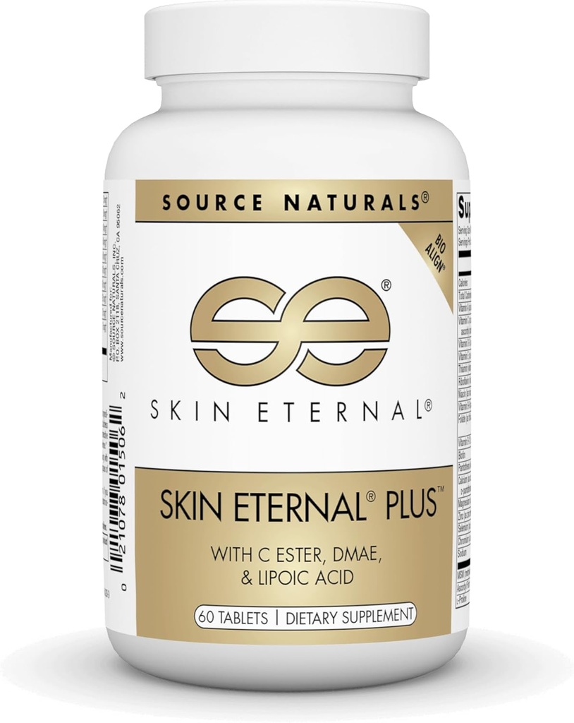 Source Naturals Skin Eternal Plus, με C Ester, DMAE, & Lipoic Acid - 60 δισκία
