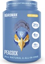 BIRDMAN Peacock Vegan Protein Toz | Komple Plant Based Mealchange Shake with Magnezyum, D, MCT Oil | All in One Supplement for Men and Women | Smooth Texture | Coco Vanilla Flavor