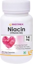 Genric Rise Niacin 14 mg B3 inositol 50 mg Supplement - 60 Veg Capsules, Nautral