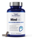 1MD Διατροφή MindMD - Συμπλήρωμα εγκεφάλου για τη μνήμη και την εστίαση - Bacopa Monnieri για Nootropic Εγκεφαλική Υποστήριξη - Συμπλήρωμα Εγκεφαλικής Υγείας για Ενήλικες - με Βιταμίνη B6 & Πράσινο Τσάι Εκχύλισμα - 60 Caps