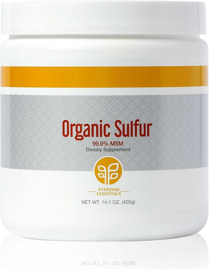 PURE Organik Sulfur Toz | 14.1 oz | Ortak Destek için Premium MSM Supplement, Skin Care & Saç Büyüme |% 99.9 MSM | Vegan Ortak Destek Tamam & Saç Supplement, MSM Toz