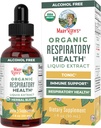 MaryRuth Organics USDA Organic Respiratory Health Liquid Drops with Mullein Leaf | Marshmallow Root & Elderberry | Mullein Drops for Lungs Herbal Mix | Immune Support Supplement | Vegan | 1 Fl Oz