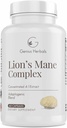 Lions Mane Complex - Συμπυκνωμένο 4:1 εκχύλισμα για την υγεία του εγκεφάλου, Γνωστική και τη μνήμη Υποστήριξη - 60 κάψουλες