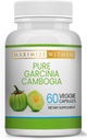 Maximum Slim 100% Pure Garcinia Cambogia συμπλήρωμα - εκχύλισμα HCA - Φόρμουλα υποστήριξης βάρους για άνδρες και γυναίκες - Μη ΓΤΟ, Χωρίς γλουτένη - 60 κάψουλες
