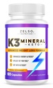 ZELSO K3 Mineral Ağırlık Kadınlar ve Erkekler için Pilleri Yitirir, K3 Mineral Pilleri - K3 Salt Mineral, Vitamin + K3 Capsules Supplement for Keto Kilo Kaybı - 1 Ay Supply