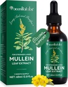 Mullein Leaf Extract Drops-Organic Liquid Mullein Extract Supplement for Lungs Health - Vegan, Sağlık Desteği için Katkı Yok