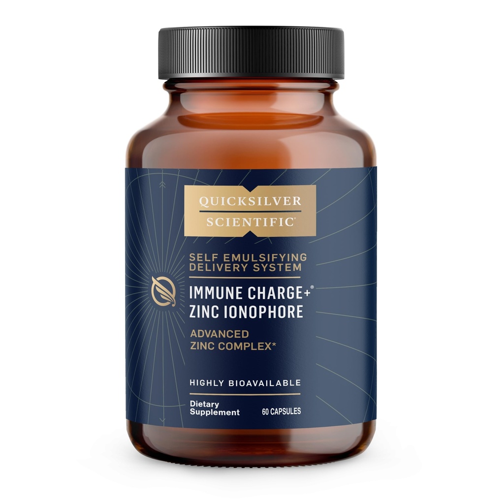 Quicksilver Scientific Immune Şarj + çinko Ionophore - Çinko Tamam Kompleksi Quercetin, Luteolin, Hesperetin Immune + GI Support (60 Capsules)