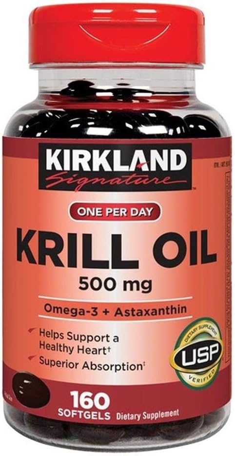 Kirkland Υπογραφή Krill Oil 500 mg, 160 Softgels