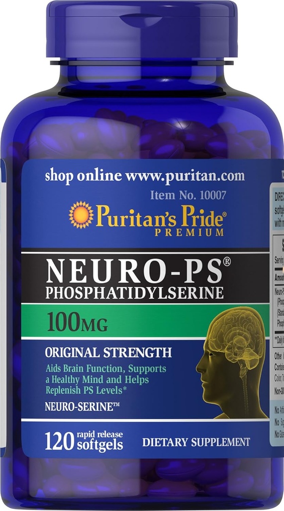 Puritan's Pride Neuro-PS 100 mg Softgels, 120 Kont