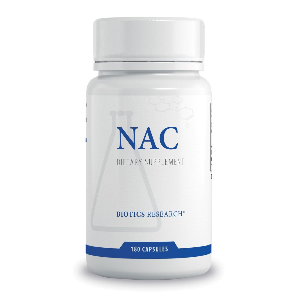 Biotics Research NAC N Acetyl L Cysteine, 500 Milligram, Glutathione Production, Detoxification Support, Muscle Recovery, Health Lungs. 180 Caps