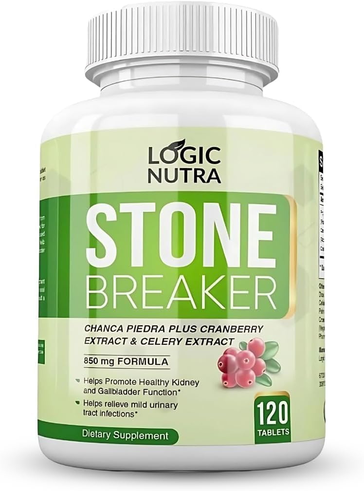 Chanca Piedra Kidney Stone Breaker 120 Tablets 800 mg - Μέγιστη δύναμη για τον καθαρισμό της χοληδόχου κύστης και ούρων με Phyllantus Niruri, εκχύλισμα σέλινου & εκχύλισμα κράνμπερι