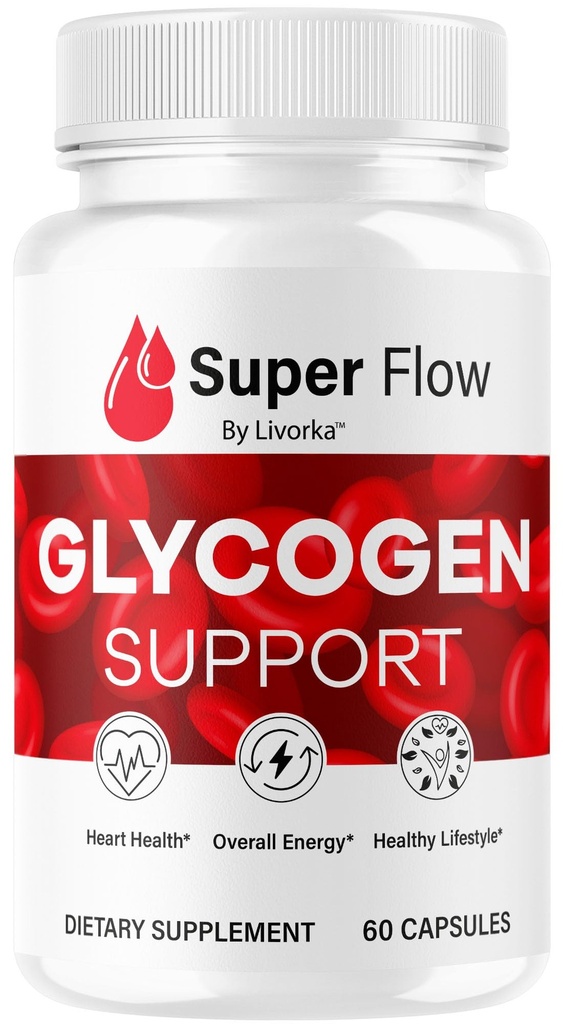 Super Flow Glycogen - SuperFlow Glycogen Support Capsules, Super Flow, Glycogen Support Super Flow, Resmi SupperFlow Glycogen Support, Super Flow Glyco Optimizer, 30 Capsules için 1 Ay