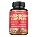 Satoomi 90 Capsules - 10in1 Turkey Tail Supplement with Lions Mane, Türkiye Tail Mushroom, Reishi Mushroom & others - 90 Days
