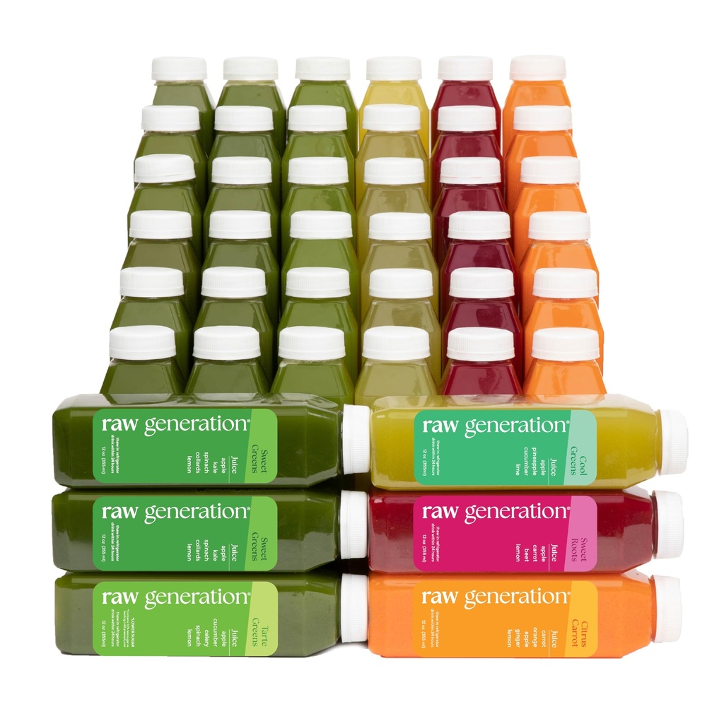 Raw Generation Skinny Cleanse – 7Day Juice Cleanse for Kilo Kaybı, Detox, Azaltıcı Bloating & Artan Enerji – 42 Cold-Pressed Juices to Crush Cravings & reset Your Diyet