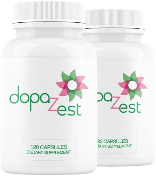 DopaZest- Support for mental Clarity, Covid Brain and Brain Fog *. (120 Capsules) 2 Pack