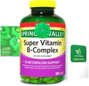 2 Pack- Light Spring Super B-Complex Tablets – Βιταμίνη B6, B12, C, Thiamine, Biotin – Χωρίς γλουτένη, Πλήρες Συμπλήρωμα Διατροφής με Οδηγός Φωτός & Άνοιξης – Υποστηρίζει Ενέργεια & Ανοσία